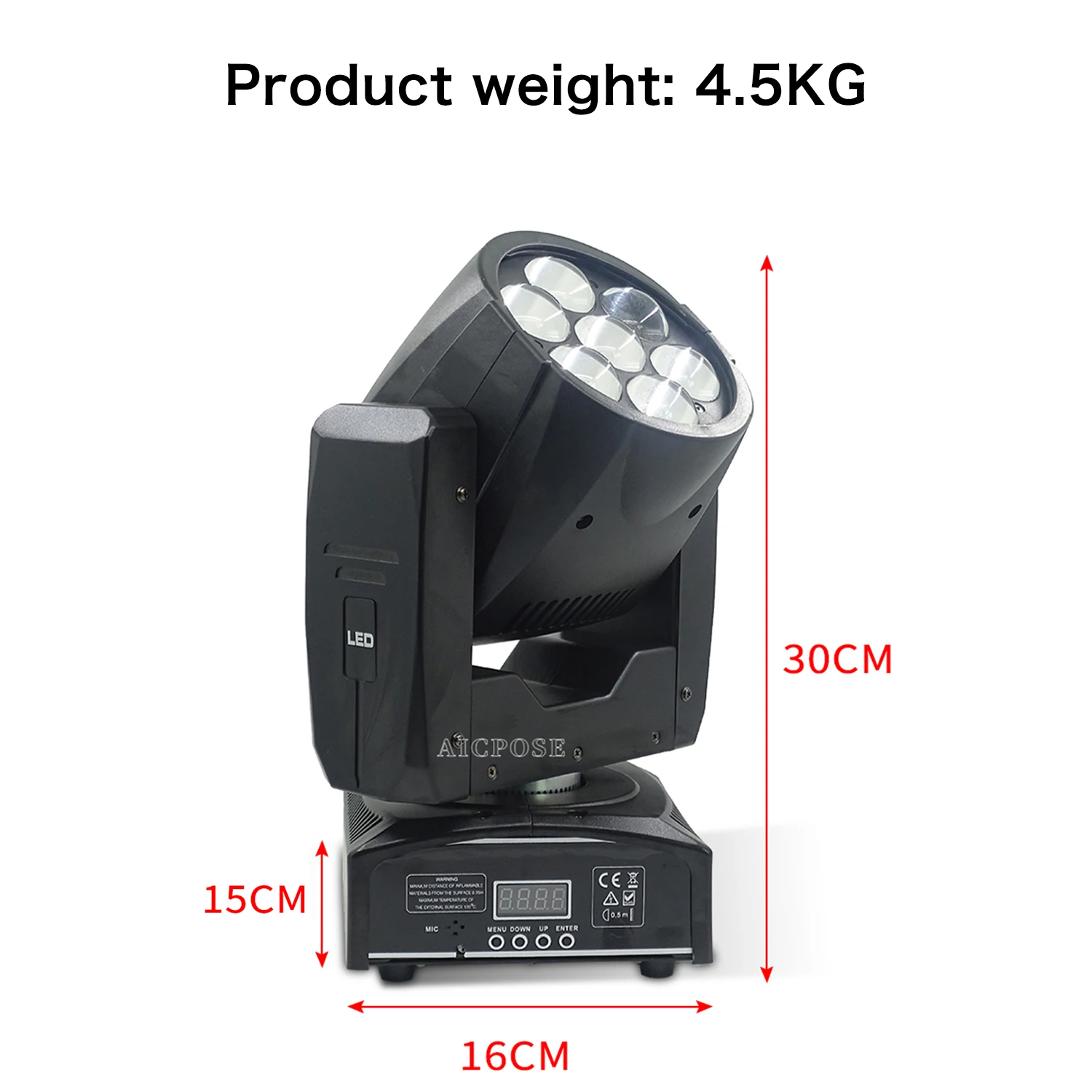 10 Stks/partijen Led Moving Head Light 7X12W Rgbw 4 In 1 Zoom Podiumlicht Dmx Control Dj Disco Equipment Party Dance Floor Verlichting