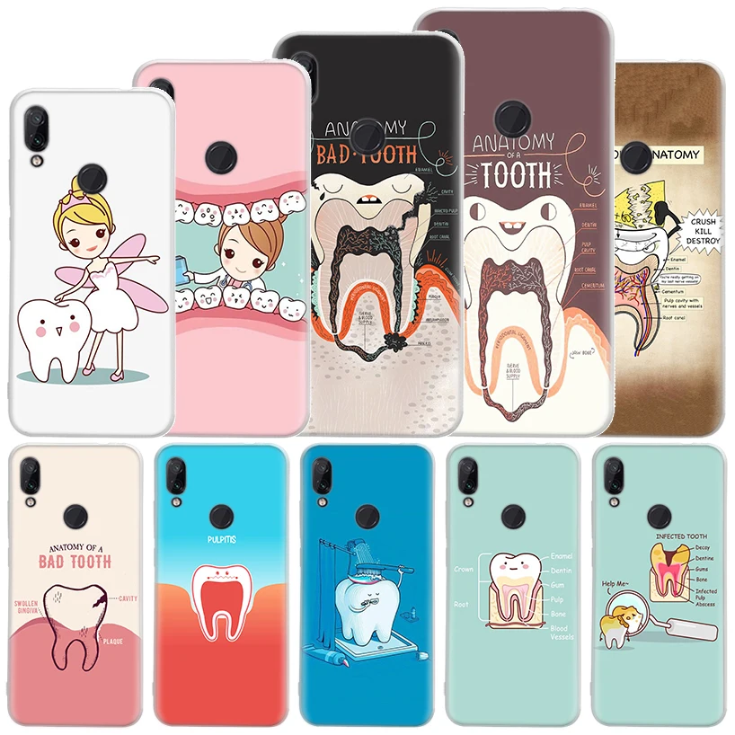 Wisdom Teeth Dentist Tooth Soft Case For Xiaomi Mi 11 Lite 11i 12X 11T 10T 9T Pro Phone Cover 12 10 9 8 5X 6X Ultra Housing Coqu