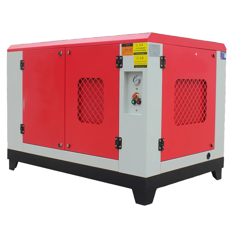 Permanent Magnet Variable Frequency Screw Air Compressor High Efficiency Low Noise OEM 55KW for CNC Machine Textile Industry