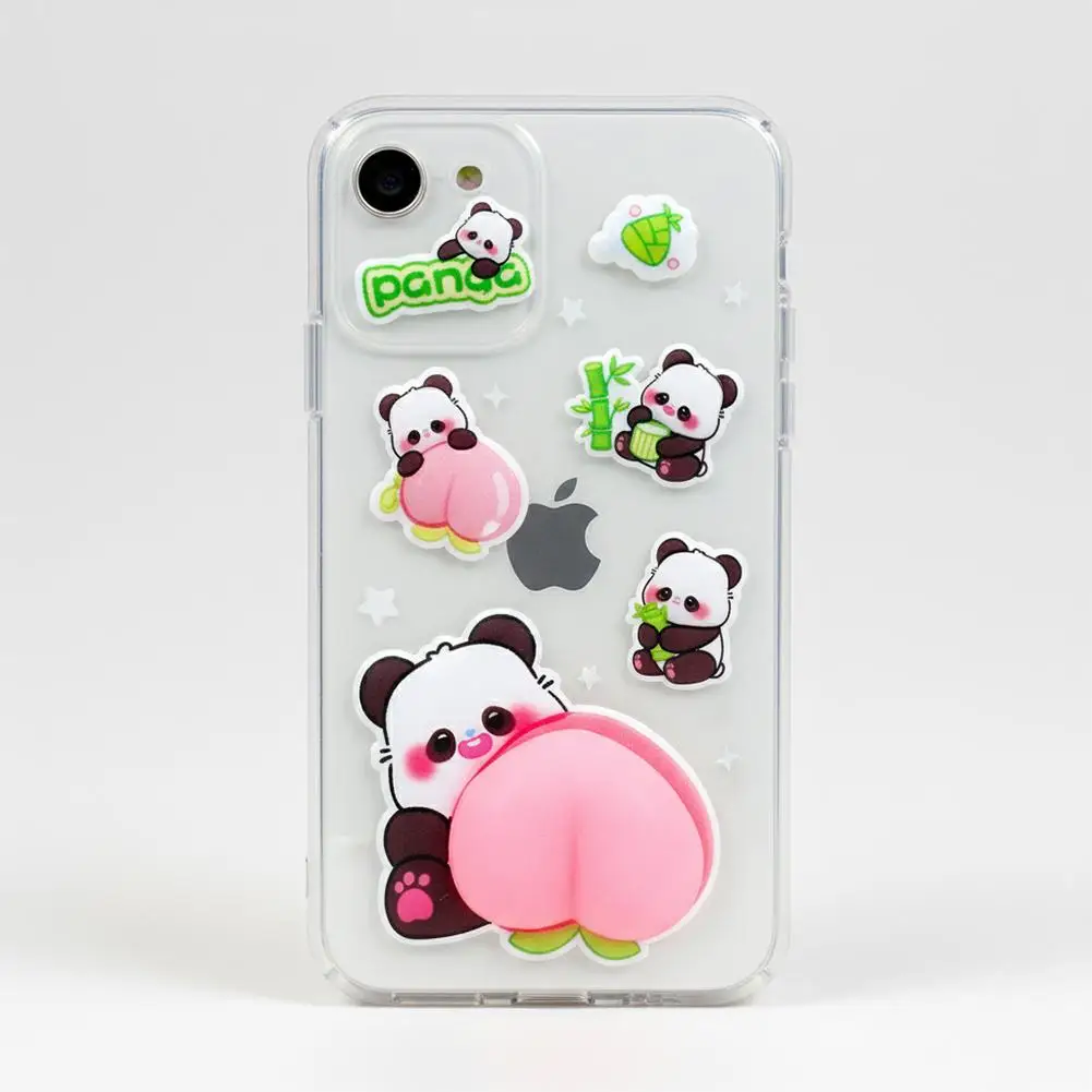 New Kawaii Cartoon Soft Cute Little Animal 3D Pinching Relaxing Butt Stickers Decal For DIY Scrapbook Guitar Phone Case Laptop