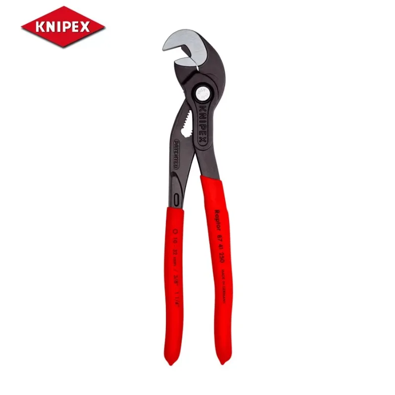 KNIPEX 87 41 250 كماشة مضخة قابلة للتعديل متعددة الاستخدام (10 بوصة) - مفتاح ربط أنبوب المشبك السريع لأدوات يدوية لإصلاح الجوز والمسمار