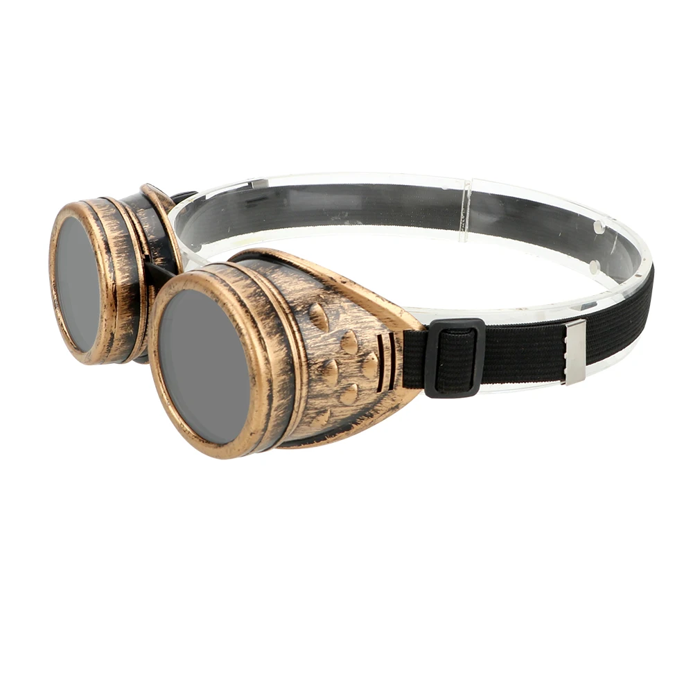 Vintage Steampunk Bril Winddichte Mode Beschermende Tandwielen Verstelbare Lassen Punk Gothic Zonnebril Zonnebril