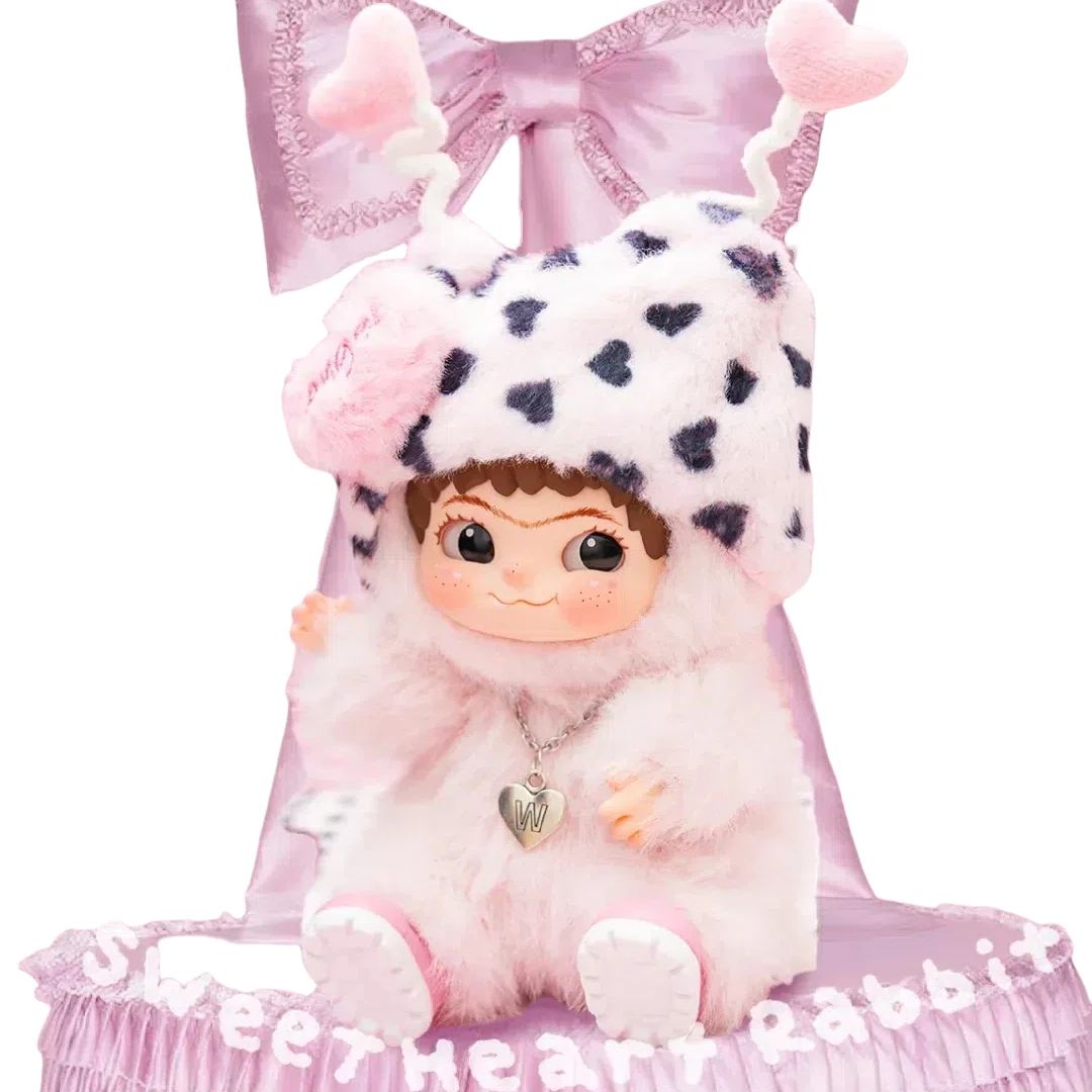 

19cm New Wakuku Angel Series Blind Box Pink Love Angel Doll Model Bag'S Ornament Pendant Collection Toy Girl Gifts
