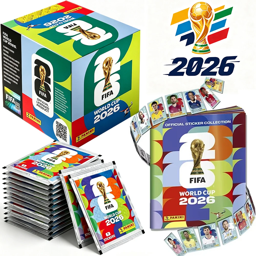 2026 Panini FIFA World Cup Sticker Pack Panini Soccer Card Panini Cards Soccer Memorabilia Collection Panini Football Cards Gift view 2