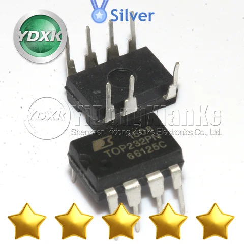 Composants électroniques d'origine, TOP232PN, DIP7, TOP224, TOP234PN, TOP242P, TOP245PN, TOP253PN, Nouveau