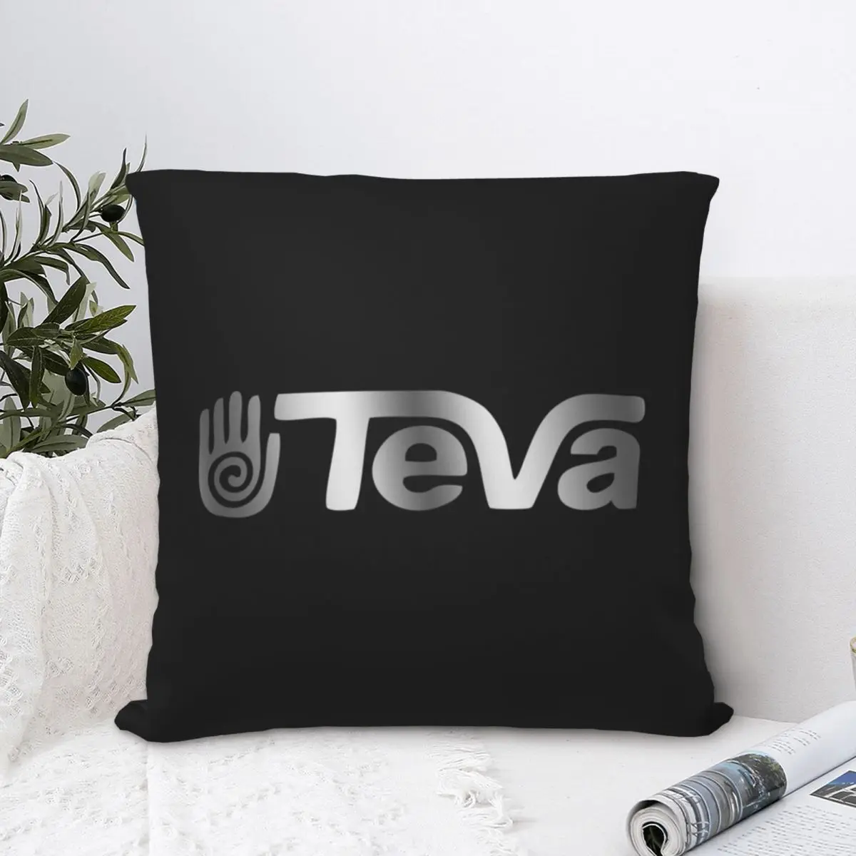 

Teva Design Square Pillowcase Polyester Pillow Cover Velvet Cushion Zip Decorative Comfort Throw Pillow For Home Bedroom