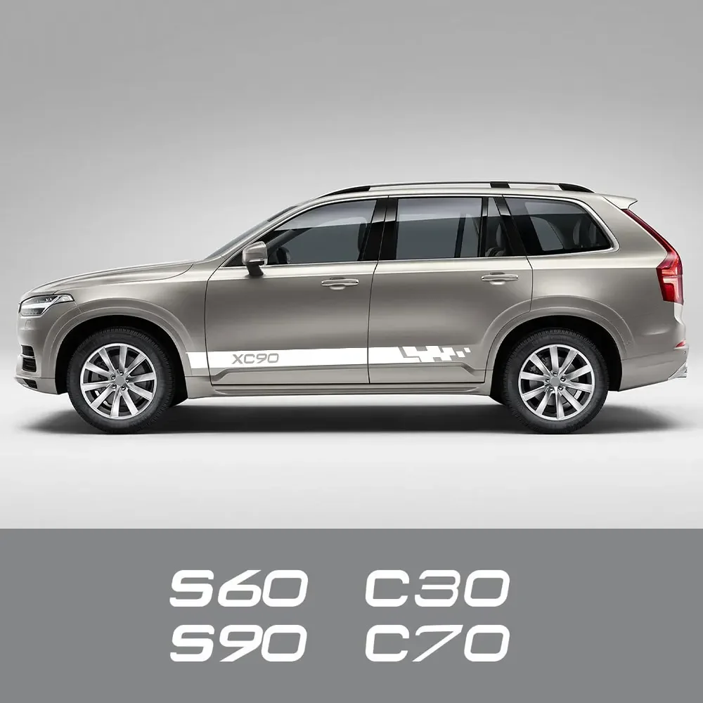 For Volvo XC60 XC90 XC40 C30 C70 S40 S60 S90 T6 V40 V60 V70 V90 Exterior Styling Accessories Car Door Side Stickers and Decals