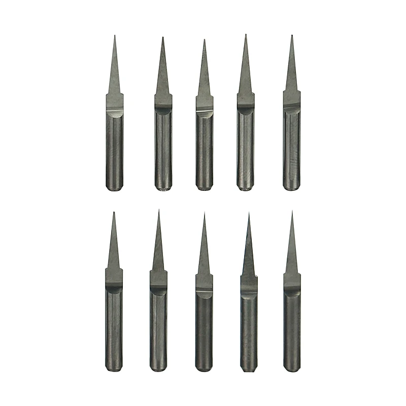 1pcs PCB Milling Cutter 3.175 Shank Tungsten Carbide V Shape Engraving Bit 10/20/30 Degree CNC Router Machine Bit for Wood PVC