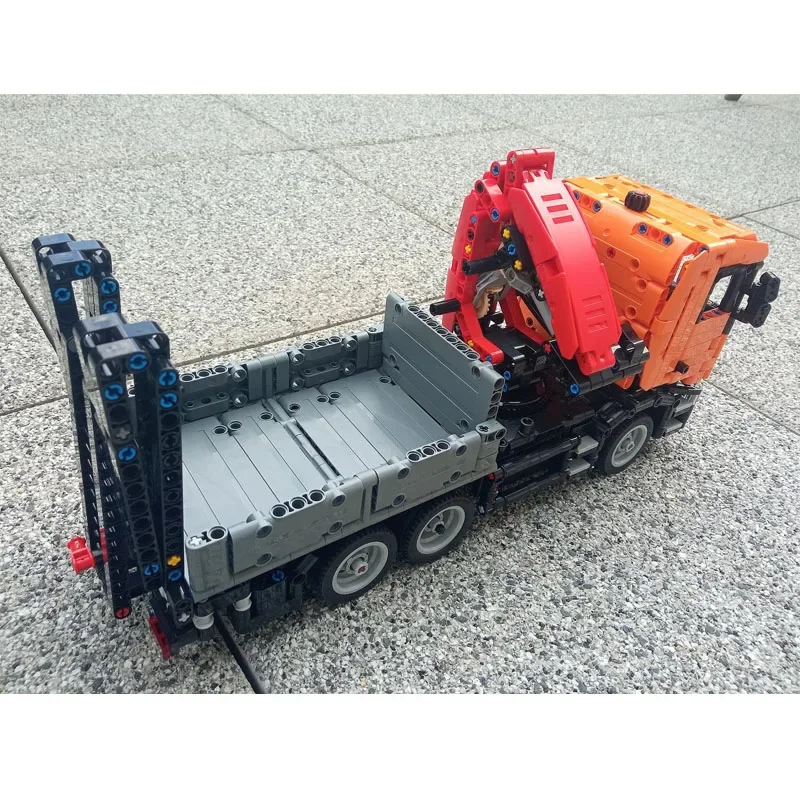 MOC-134985 الكلاسيكية الجديدة شاحنة رافعة البضائع بنة نموذج، 1401 قطعة، لعبة عيد ميلاد الإبداعية هدية للبنين والأطفال #5