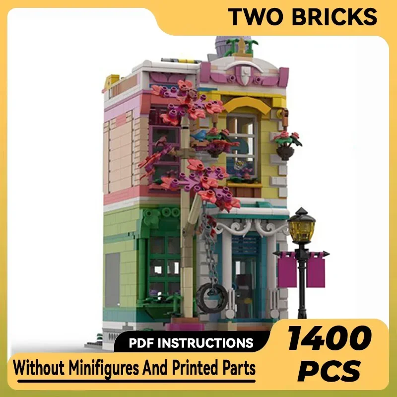 

City Street View Model Moc Building Bricks Community Center Technology Modular Blocks Gifts Christmas Toys DIY Sets Assembly