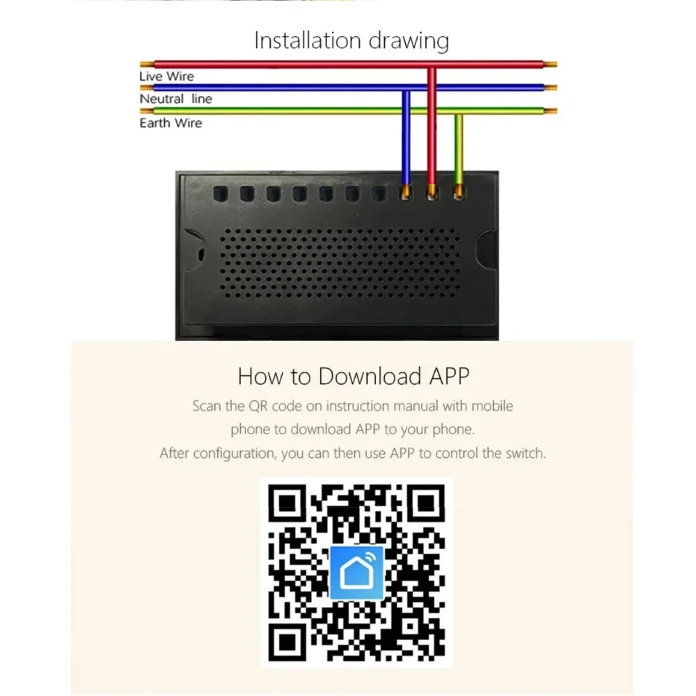Shawader WIFI Smart Tuya USB tipo C PD 20W presa a muro presa UK presa di corrente interruttore tattile telecomando Wireless di Alexa Google Home