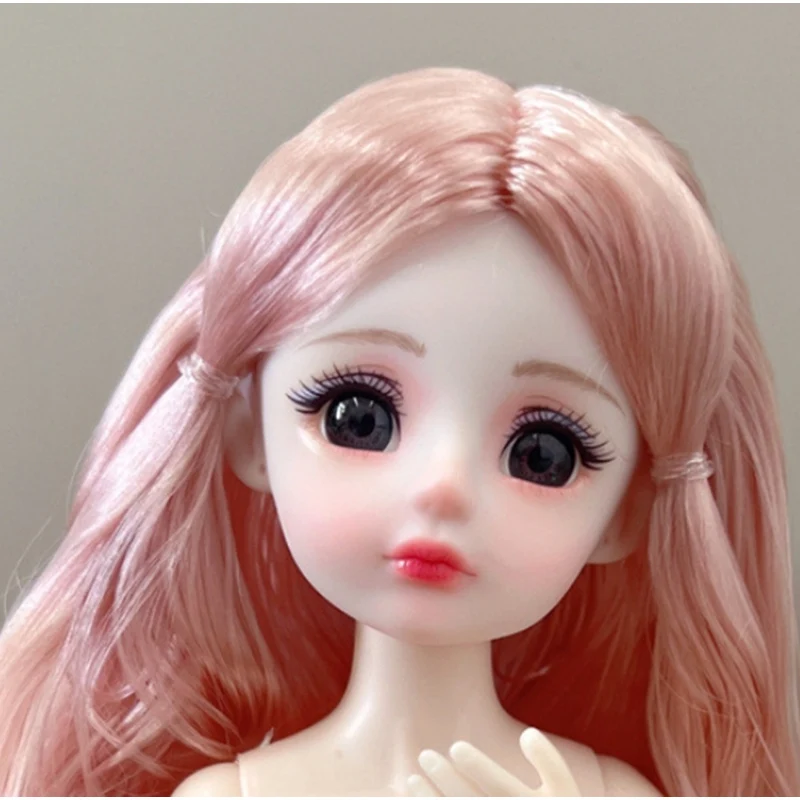 1 pieces Head for 30cm Girl Doll 1/6 Bjd Princess  Accessories Children Dress Up Toy Diy Only Head