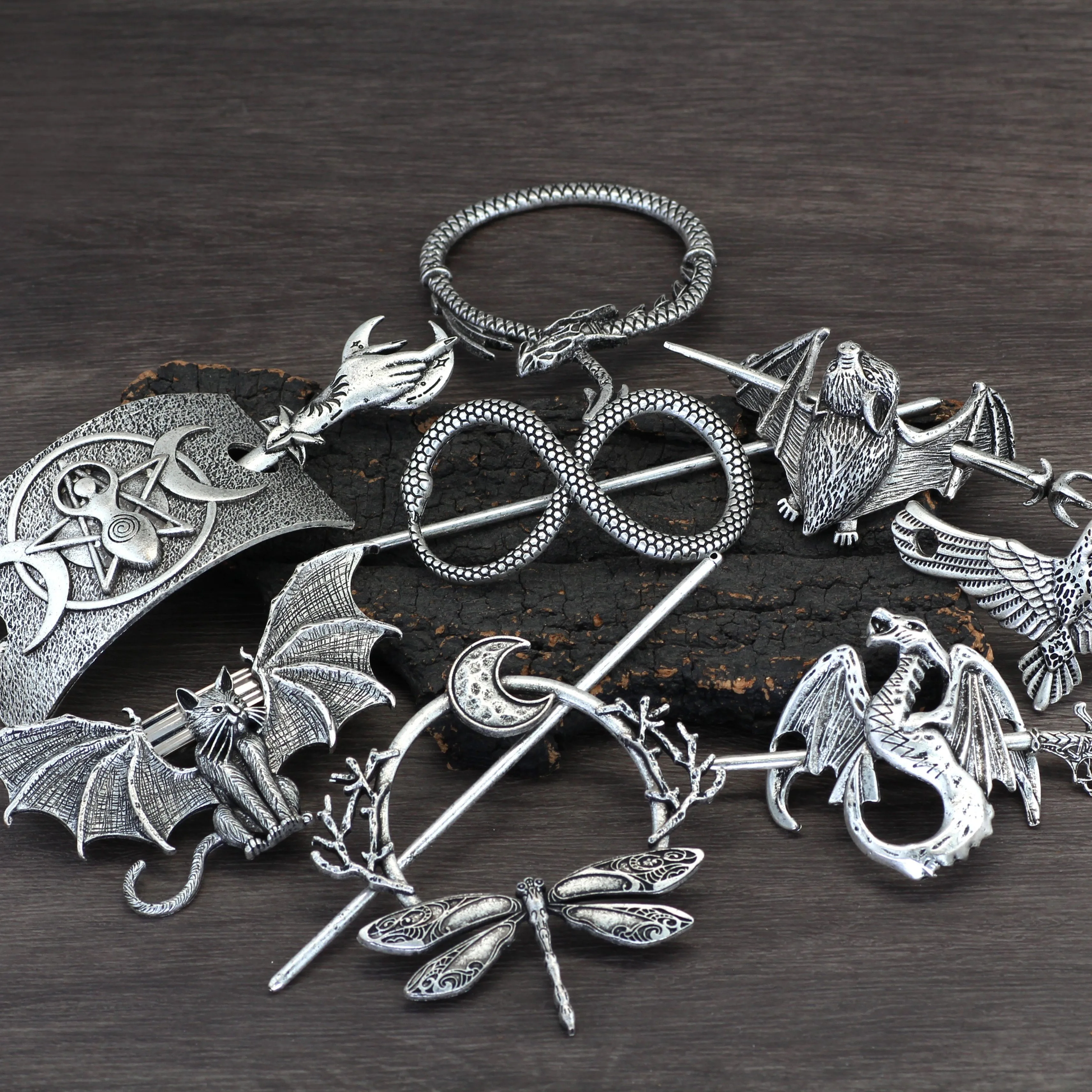 Viking Retro Antique Hair Accessories Hair Sticks Party Dress Witch Headwear Hair Clip Women's Exquisite Accessories