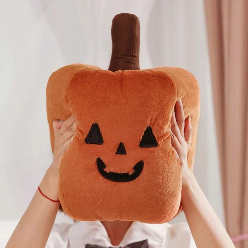 Muñeco de peluche de calabaza de Halloween para niños y niñas, almohada de dibujos animados de alta calidad, juguete de peluche de demonio, regalo de decoración de vacaciones, nuevo