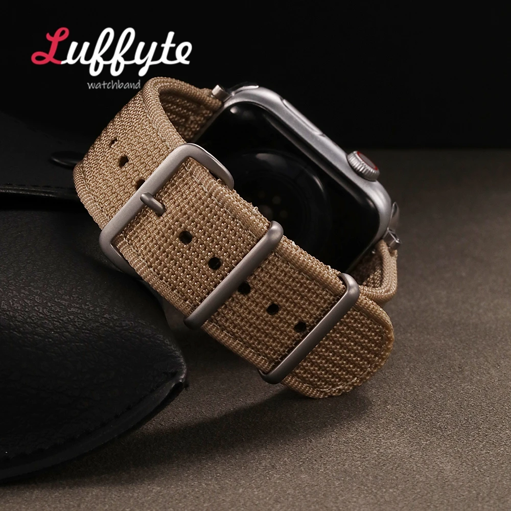 الرياضة معصمه النايلون ساعة الأشرطة ل iwatch 38/40/41/42/44/45/46/49 مللي متر عارضة الساعات لساعة أبل 1-10 الترا SE 2