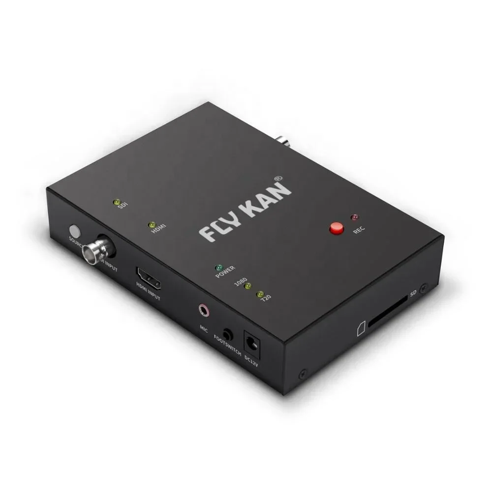 Fly Kan-captura SDI independiente, caja de captura vídeo 3G-SDI/HD a HDD/SSD/SD/unidad USB con paso HD/SDI