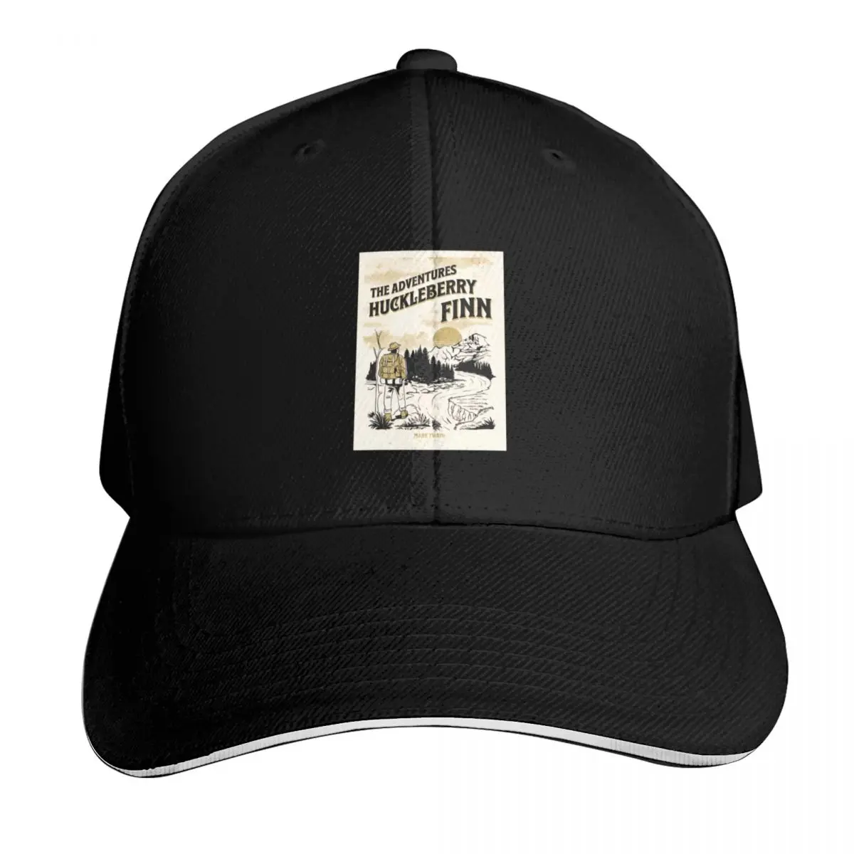 The Adventures Of Huckleberry Finn - Mark Twain Book Cover Art Baseball Cap Men Women Casual Summer Sport Sun Cap