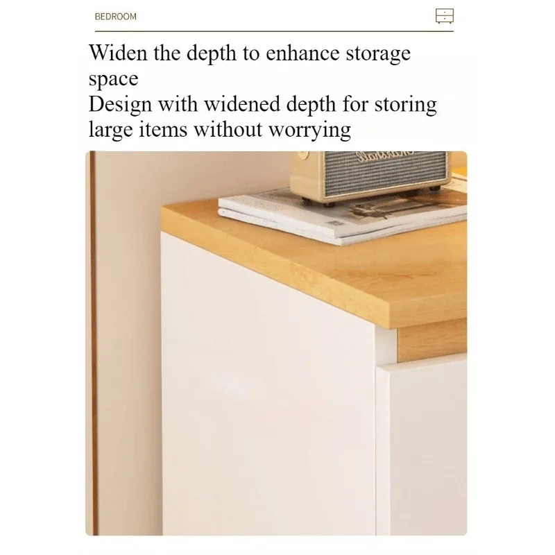 Bedside table Bedroom Home Modern simple bedroom Simple heightening Bedside small cabinet Storage drawer cabinet image 6