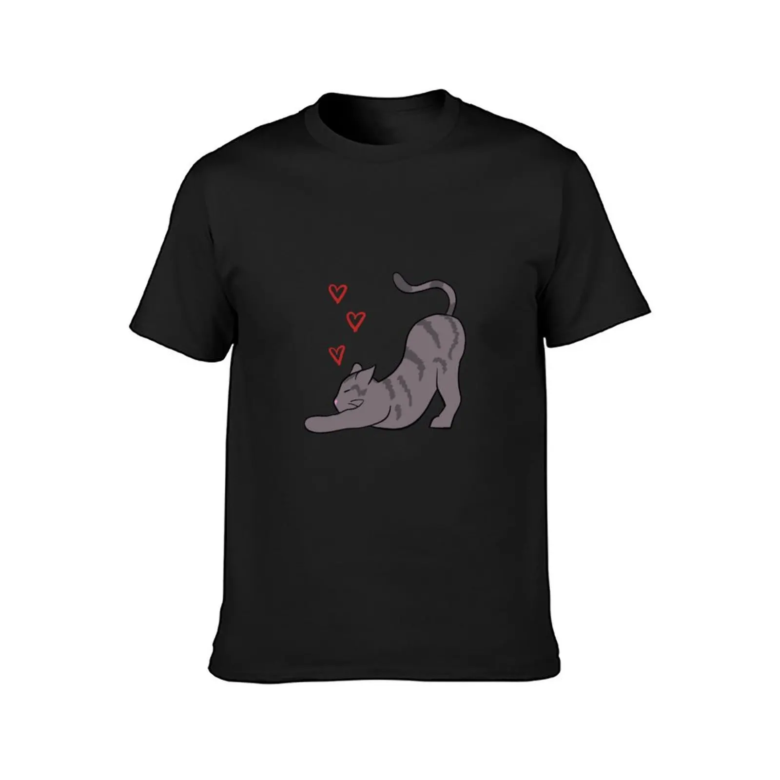 Cute grey tabby cat T-Shirt sublime customizeds t shirts for men cotton