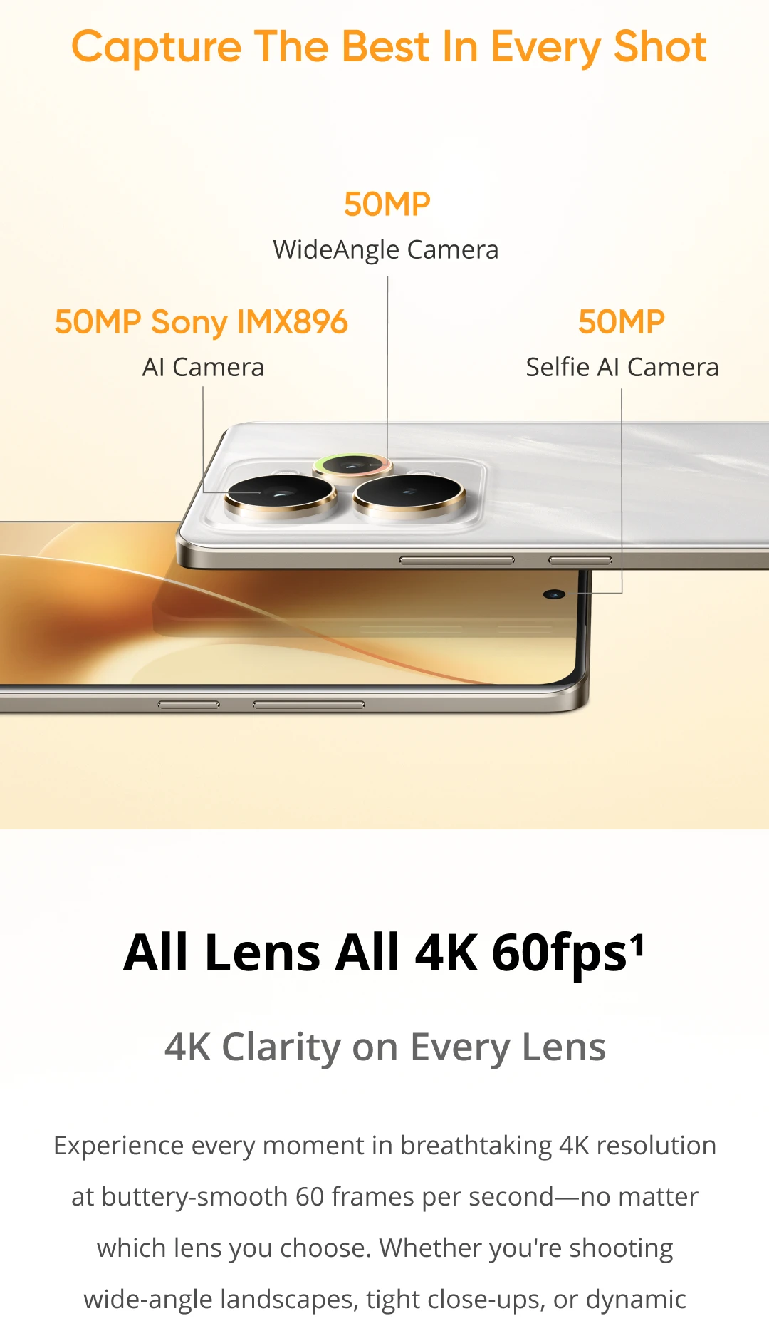 realme 15 Pro 5G Smartphone Qualcomm Snapdragon 7 Gen 4 Chipset 7000mAh Titan Battery 80W Ultra Charge 360° All-sense NFC