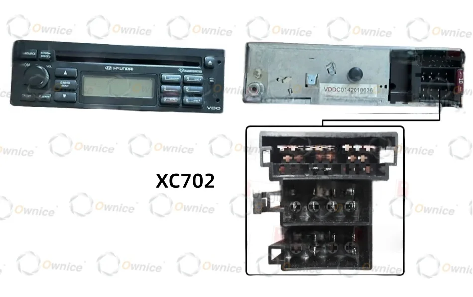 Ownice 9 inch Car DVD Only Frame Audio Fitting Adaptor Dash Trim Facia Panel for Hyundai Getz 2002 - 2011 Double Radio Player