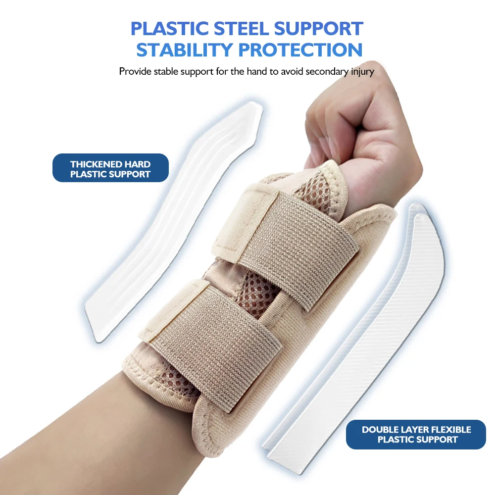 1PC Adjust Splint Sprains Arthritis Wrist Support Wrist Brace with Splints for Men Women Youth Hand Support for Carpal Tendonit