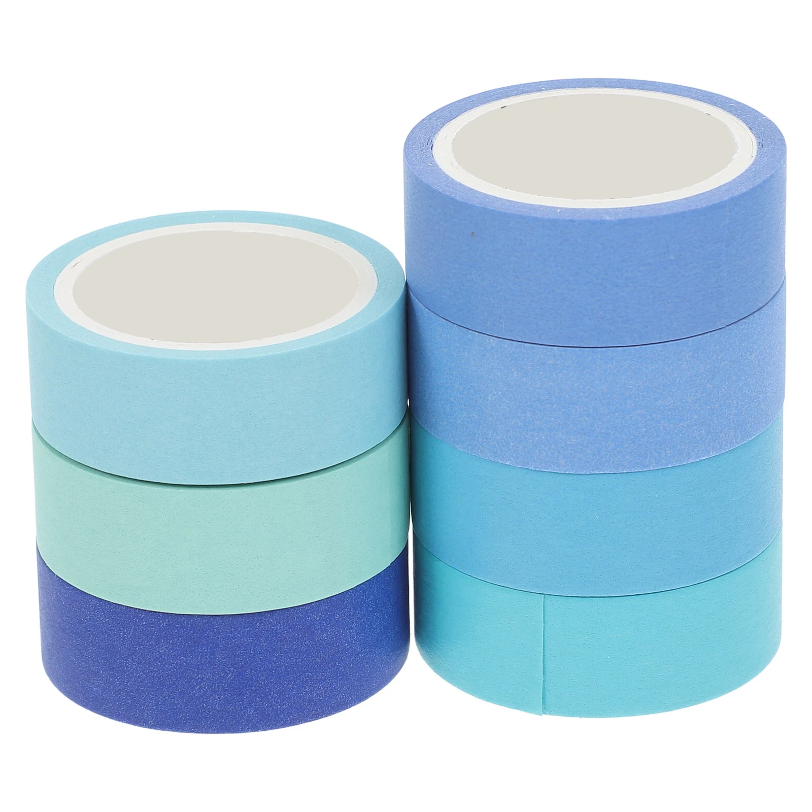 

7 Rolls Solid Color Washi Tape Decorative Scrapbook Planner Japanese Paper Neutral Craft Boho Stationery Adhesive Writeable