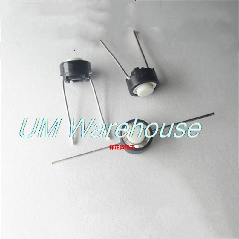 

1000pcs Tact Switch 6*6*4.3mm dip 2 pin Key inching White circle
