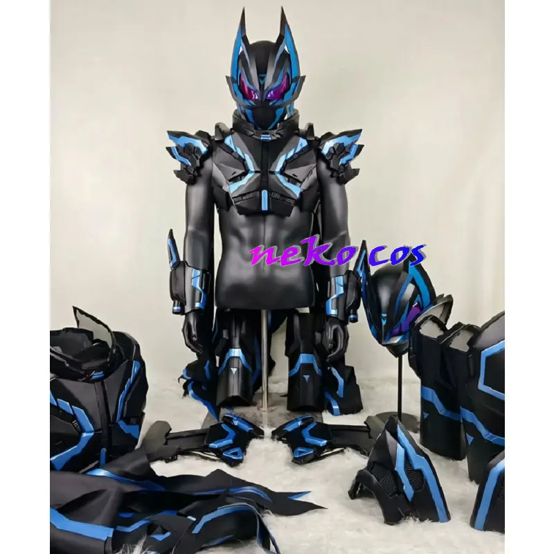 Disfraz de cosplay de Nekocos Rider Geats IX (Nine) MK9 RIDER CROSS GEATS 9, conjunto completo de armadura