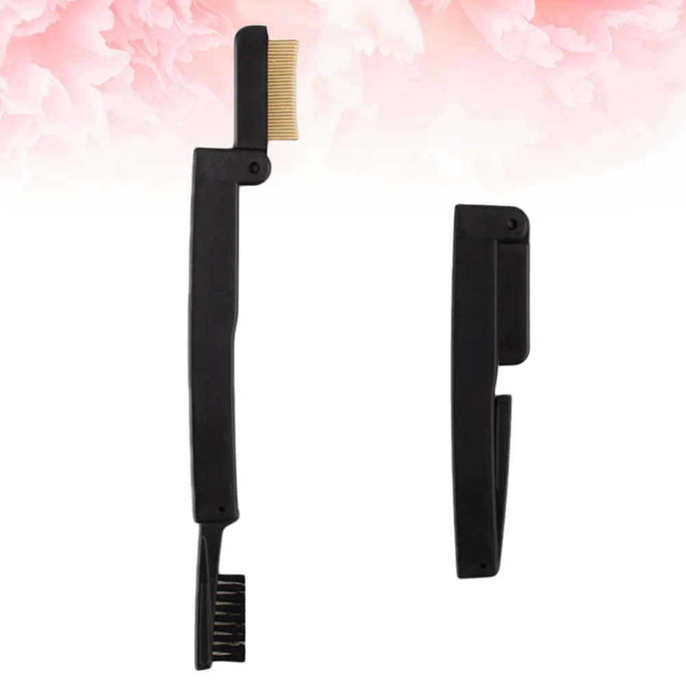 Dubbelzijdig Opvouwbare Wenkbrauwborstel Vrouwen Wimperkam Make-up Tool voor Curling Scheiden Wimpers Reizen Draagbaar Langdurig Gebruik