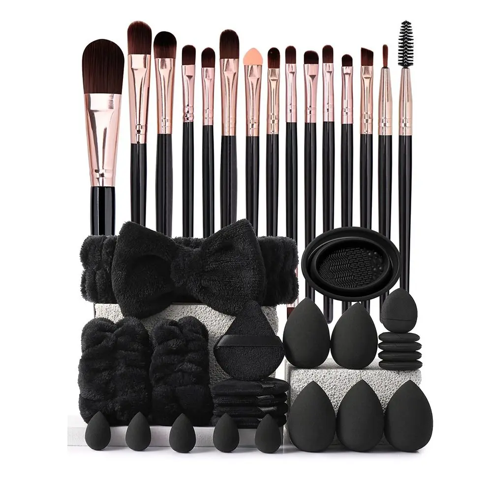 

39 шт., набор кистей для макияжа, пуховка, инструменты для красоты, кисти для растушевки, набор косметических инструментов, кисть для тональной основы, портативный набор инструментов для макияжа