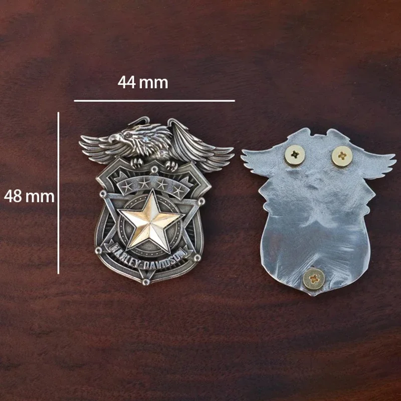 Leather Clothing Conchos DIY Decorative Accessories Locomotive Badge Flying Eagle Shield Eagle Decorative Buckle