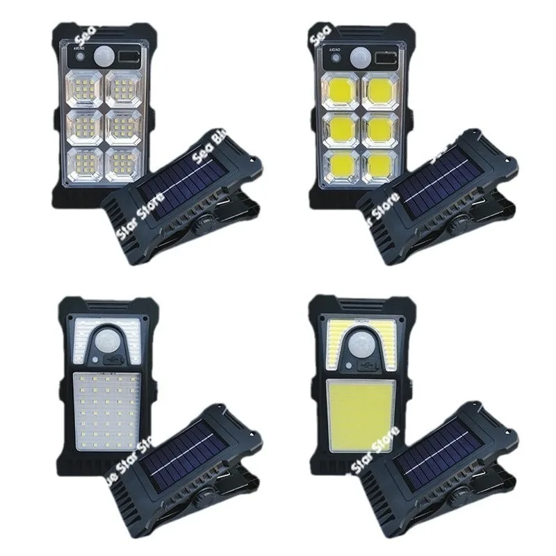 New Solar Light Clip  Home Garden Decoration Human Body Induction Street Light Outdoor Waterproof Solar Wall Light