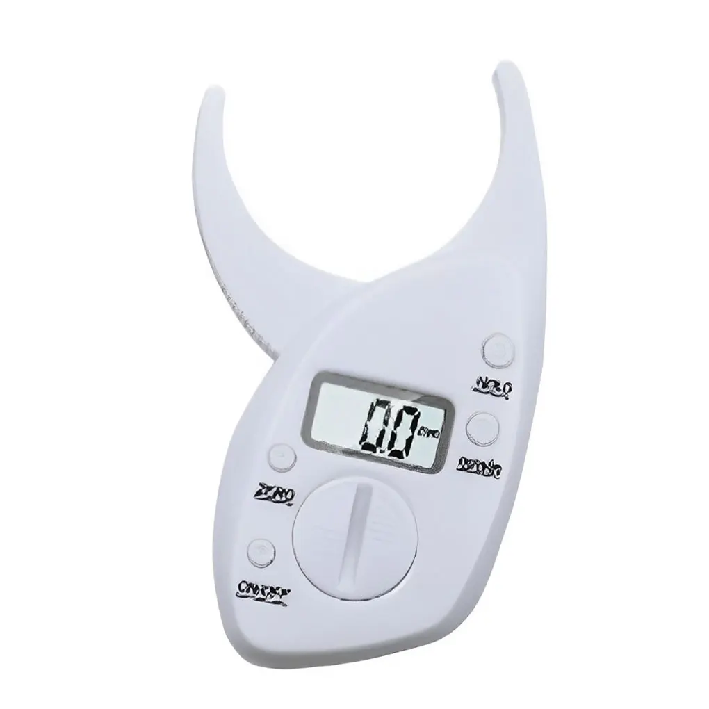 Digital Handheld Professional Body Fat Caliper High Accuracy Readable Lightweight Skinfold Ruler Fold Analyzer