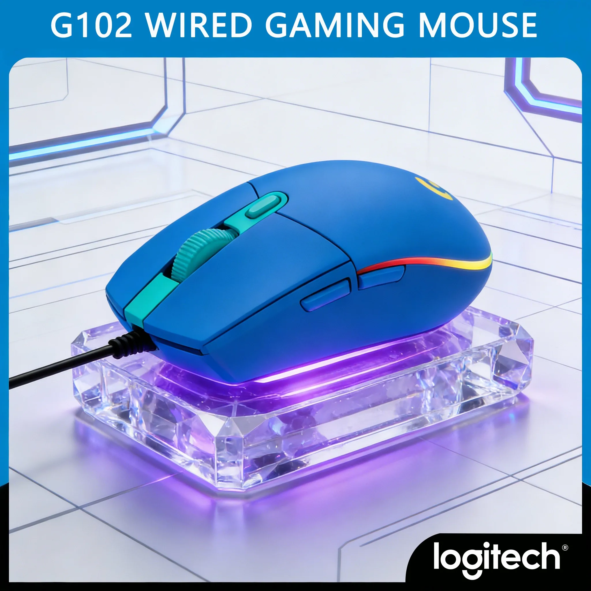 

Logitech G102 Gaming Mouse 1000Hz 1ms Response for Seamless Play