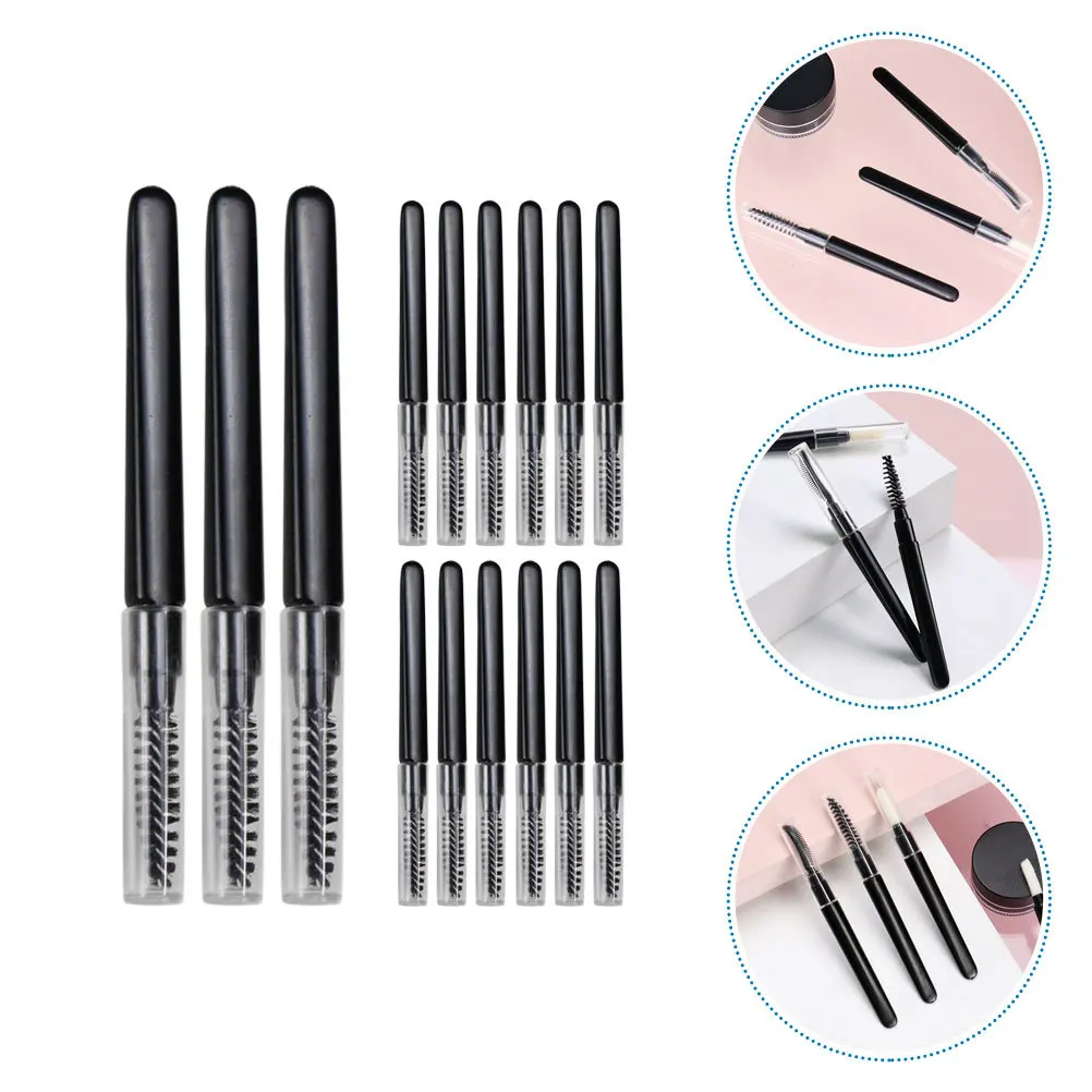 

20Pcs Brow Brushes Caps Eyebrow Lash Comb Multipurpose Eyelash Brush Portable Grooming Tool Eyebrow Brush with Caps