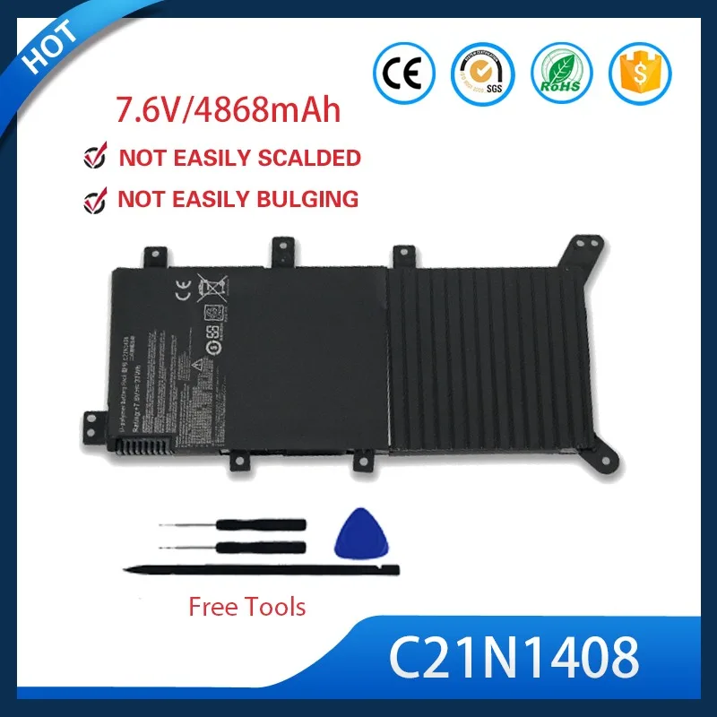 

New C21N1408 Battery For Asus V555LV555U A555U VM590L 37Wh Replacement