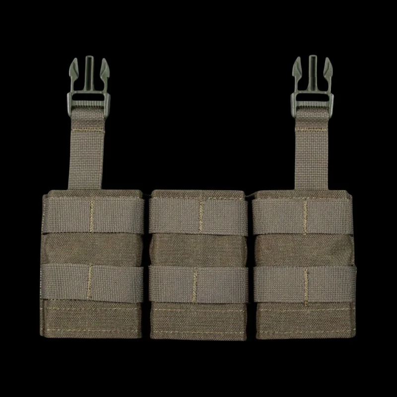 Kantong Magazen Tiga FAST 5.56 |   Panel Depan Desain Lepas Cepat Kompatibel MOLLE |   Aksesoris Petualangan Alam Liar