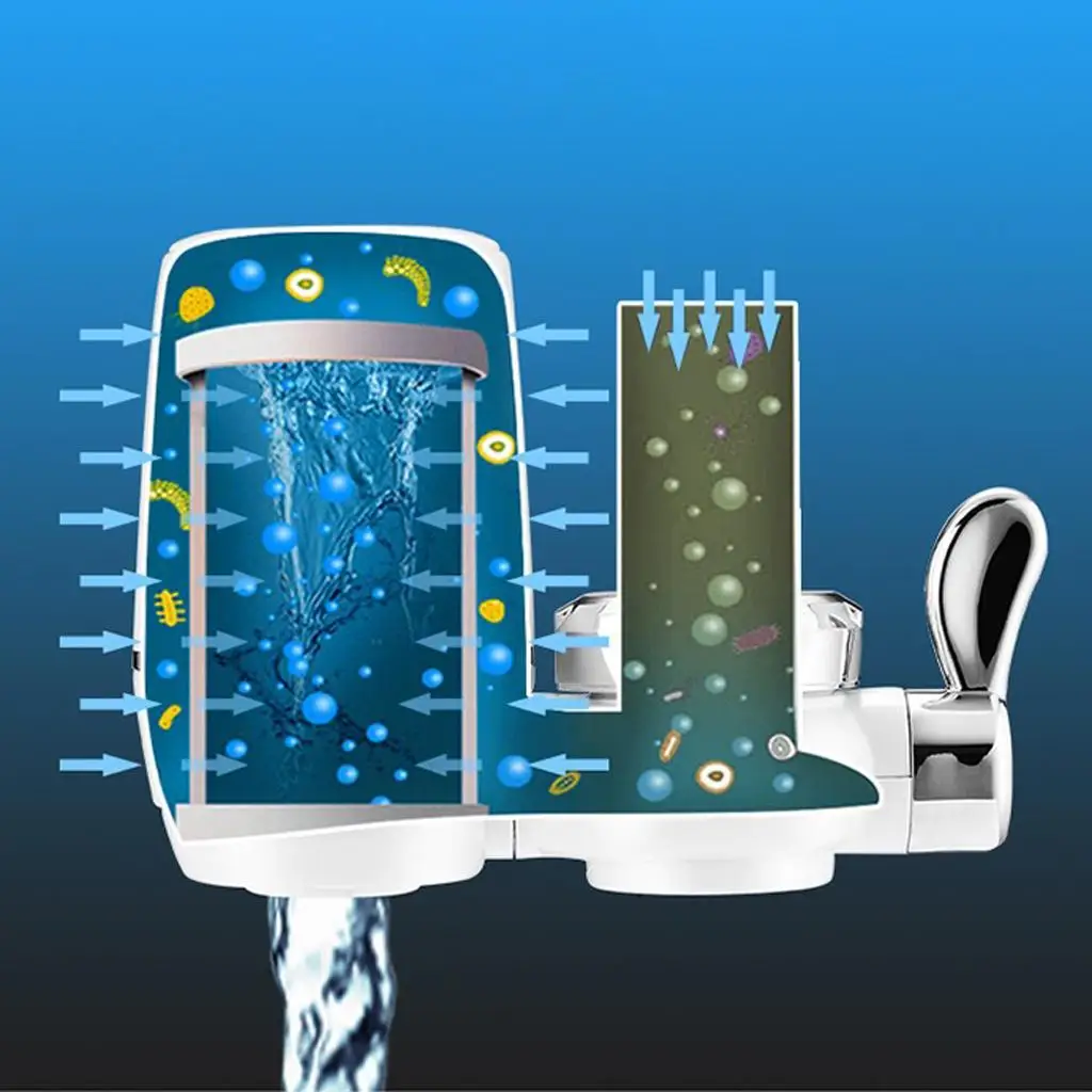 Ceramic Water Filter Replacement Compatible Faucet Purifier for Home Water Filtration System