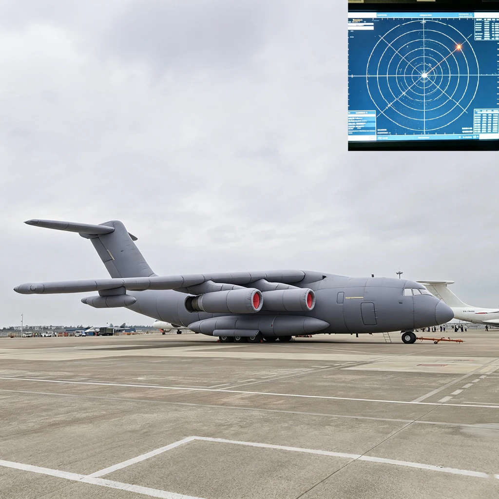 Giant 1:1 Detectable Inflatable Y20 Transport Aircraft Replica Model for Display & Exhibition