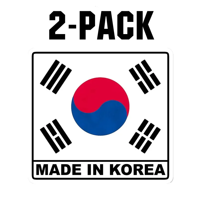 Made In Korea Korean Flag Sticker Waterproof Vinyl Decal for Car Bike Motorcycle Truck Pegatinas Para Coche 10CM PVC KK