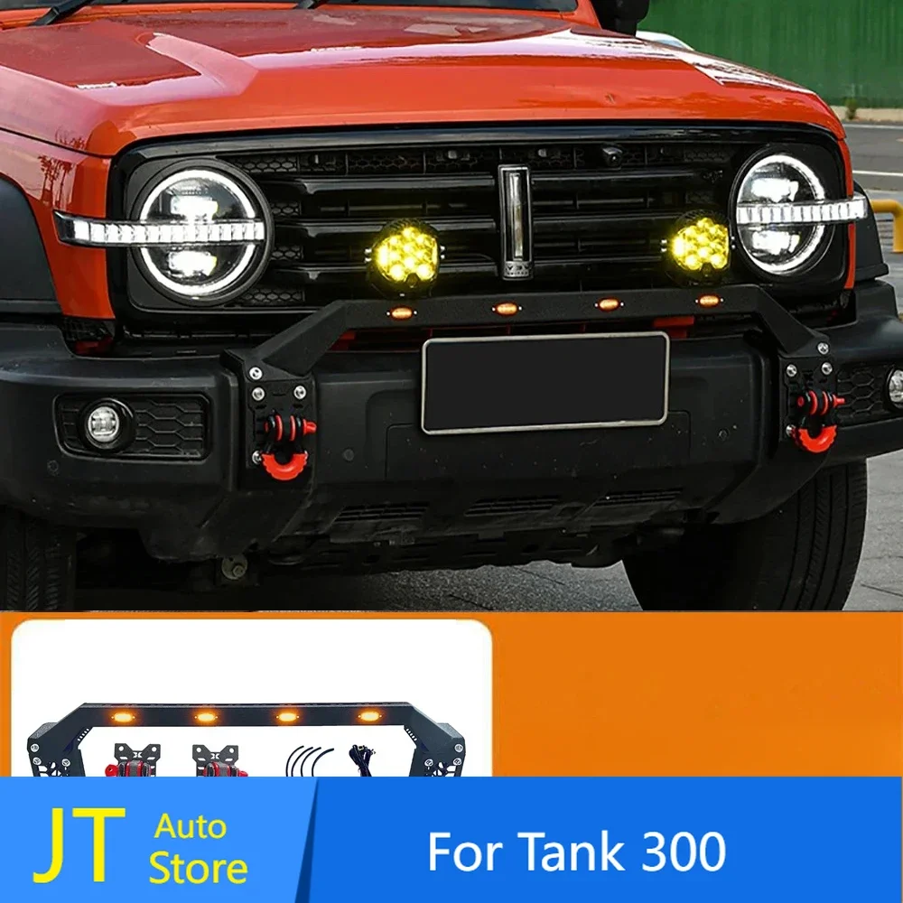 

For WEY GWM Tank 300 Off-road 4x4 Car Stainless Steel Cowherd Bumper Front Bumper Special Accessories Upgrade Modification