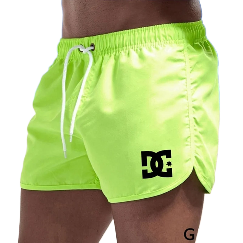 2023 Hot Sale Men\'s Beach Shorts Male Seaside Casual Fashion Surf Shorts High Quality Gym Sports Solid Color Short Pants S-3XL