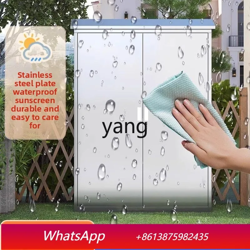 LHY  outdoor stainless steel storage cabinet rain and sun protection garden courtyard with lock tool locker thickened