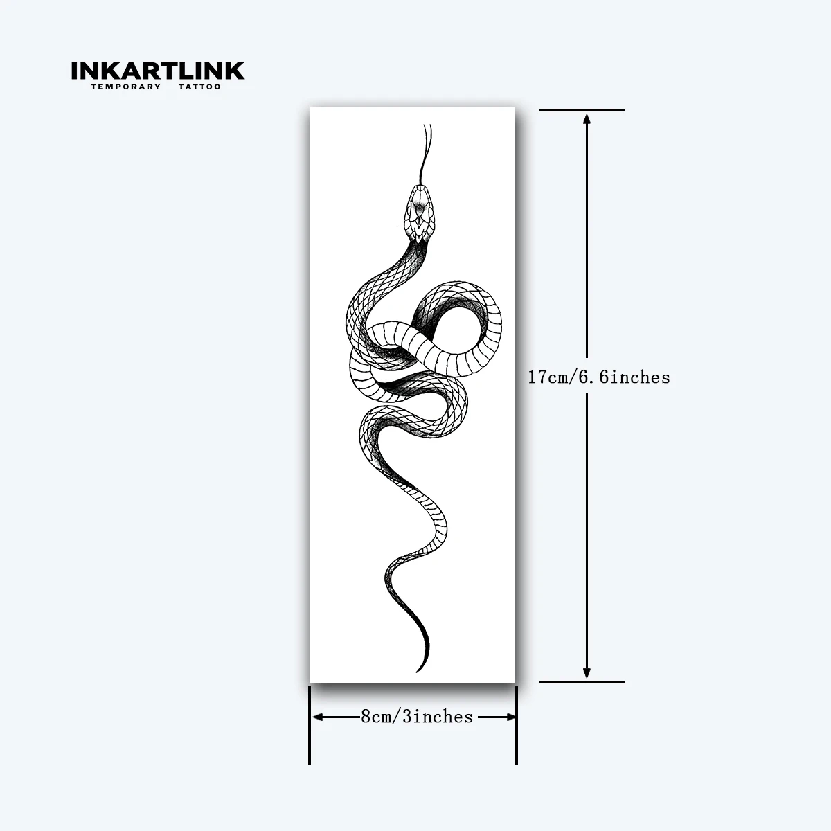 Snake temporary tattoo stickers, magic tattoos, herbal juice tattoos, lasting 1-2 weeks, realistic fake tattoos