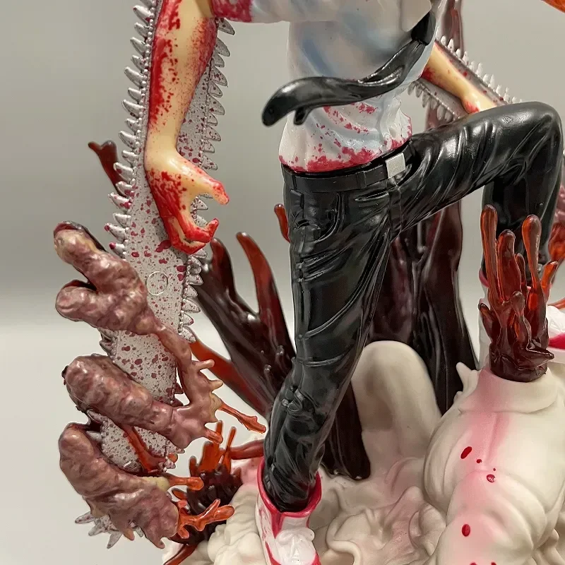 Chainsaw Man Denji Bodi Demon Slayer Scena Model Figurka 26cm Pvc Anime Ozdoba na Biurko Figurka Akcji Kolekcjonerskie Zabawki Prezenty