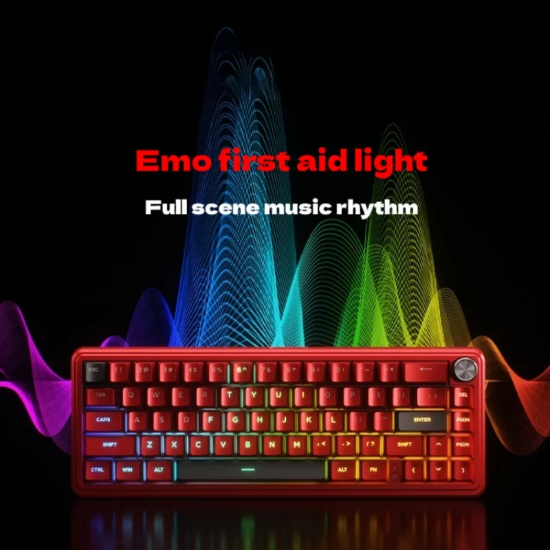 Ausdom Zeus68 Magnetic Axis Mechanical Keyboard 8000hz Rgb Rt0.005 Full-Key Rollover Quick Response Gaming Keyboard Gift