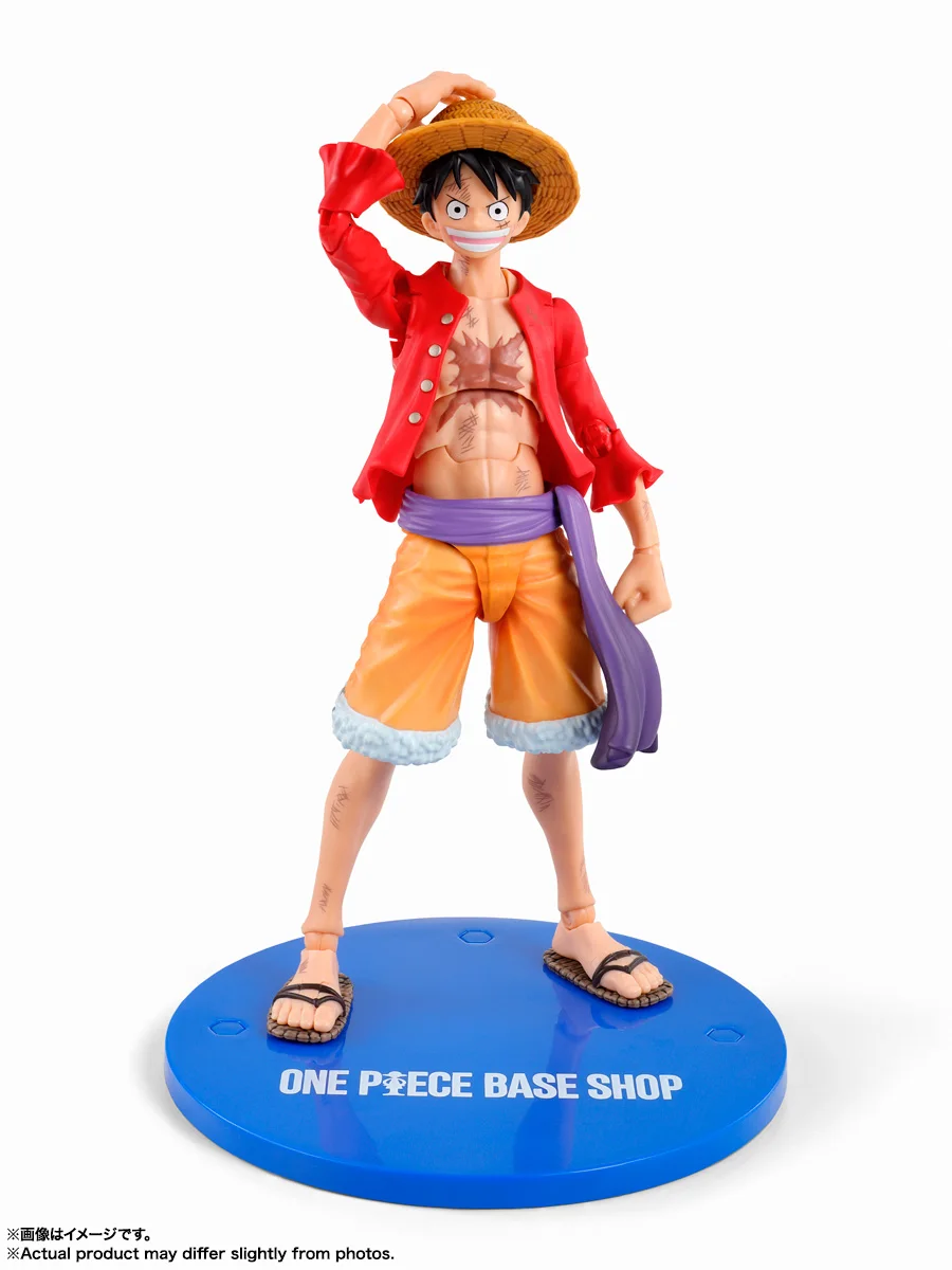 In Stock Original Bandai SH Figuarts Shf Monkey D Luffy The Raid on Onigashima One Piece Base Shop Limited Ver Action Figure