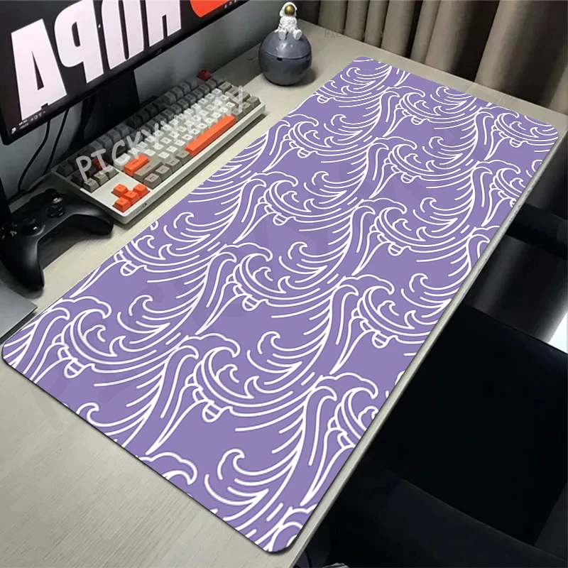 

Mouse Pads Line And Wave Design Gaming Mousepads 400x900 Large Mousepad Gamer Rubber Mat Company Desk Pad Design For Gift