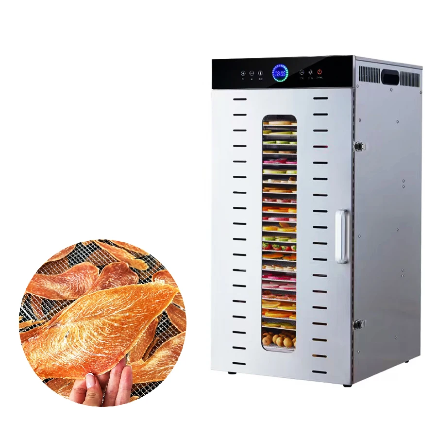 OEM ODM 20 Trays Food Dehydrator Vegetable Dryer Machine Beef Jerky Drying Commercial Fruit Dehydrator